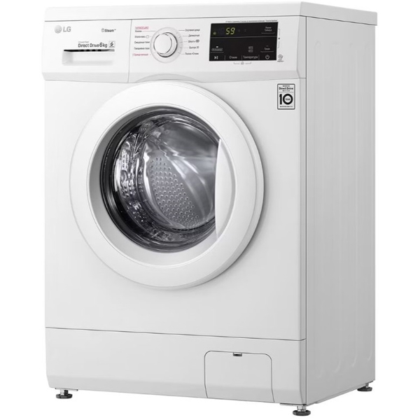 სარეცხი მანქანა LG F2J3NS0W.ABWPTSK, 6Kg, A, 1200Rpm, 55Db Washing Machine, White