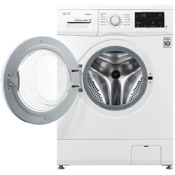 სარეცხი მანქანა LG F2J3NS0W.ABWPTSK, 6Kg, A, 1200Rpm, 55Db Washing Machine, White