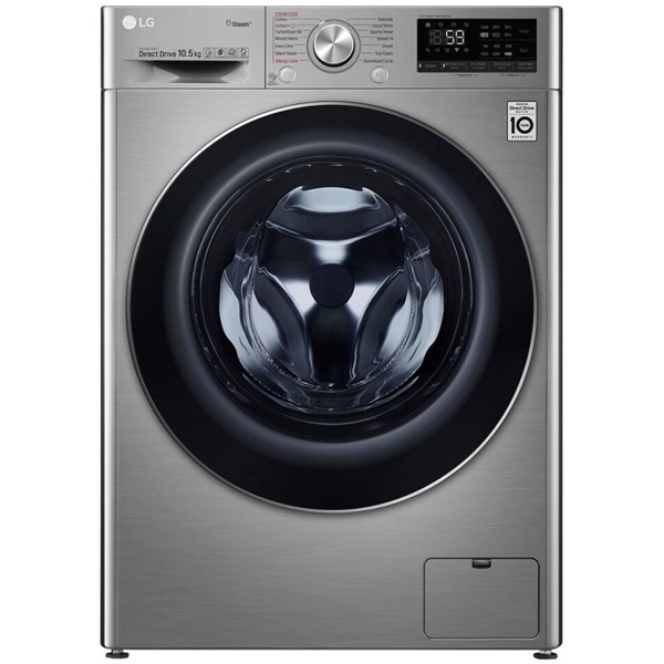 სარეცხი მანქანა LG F2V7GW9T.ASSPTSK, 8.5Kg, A, 1200Rpm, 55Db, Washing Machine, Silver