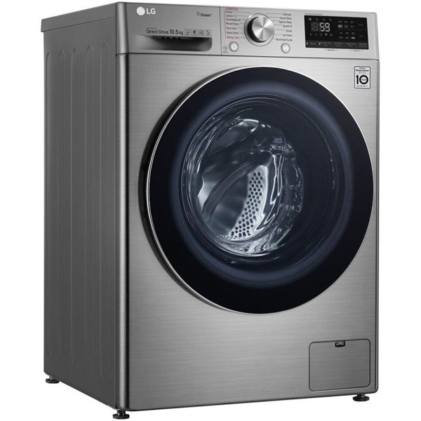 სარეცხი მანქანა LG F2V7GW9T.ASSPTSK, 8.5Kg, A, 1200Rpm, 55Db, Washing Machine, Silver