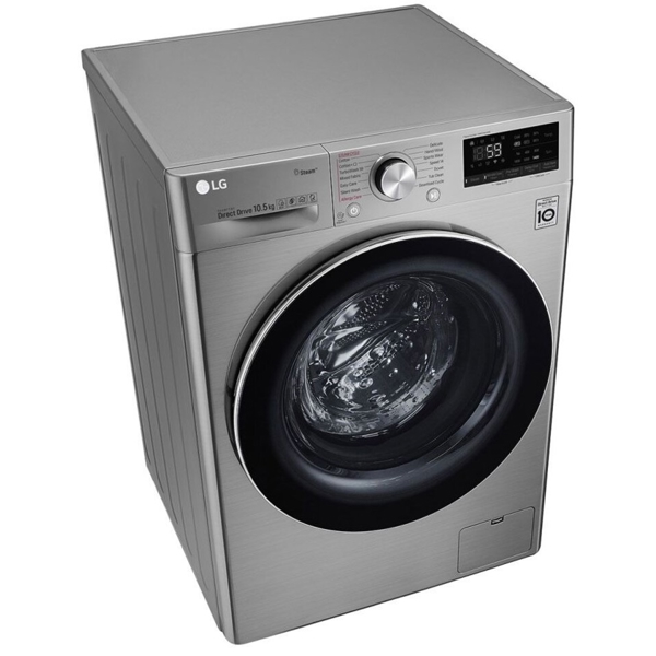 სარეცხი მანქანა LG F2V7GW9T.ASSPTSK, 8.5Kg, A, 1200Rpm, 55Db, Washing Machine, Silver