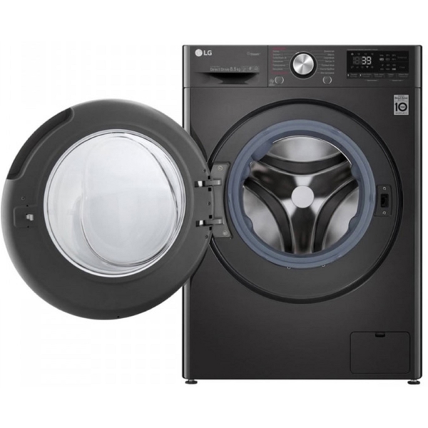 LG F2V9GW9P.ABLPCOM, 8.5Kg, A+++, 1200Rpm, 70Db, Washing Machine, Black