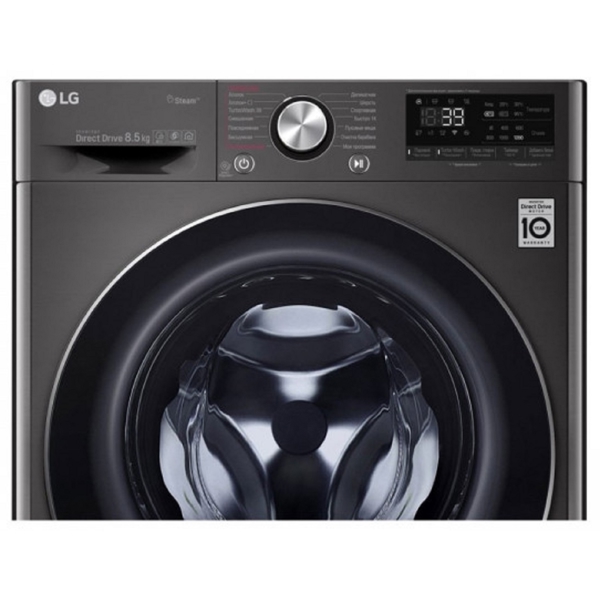 LG F2V9GW9P.ABLPCOM, 8.5Kg, A+++, 1200Rpm, 70Db, Washing Machine, Black