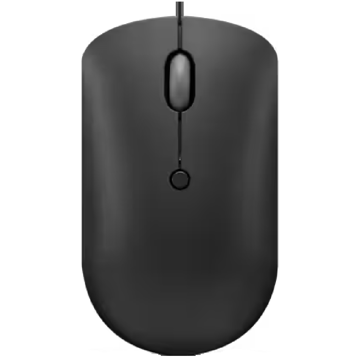 Lenovo GY51D20875 400, Wired, Type-C, Mouse, Black