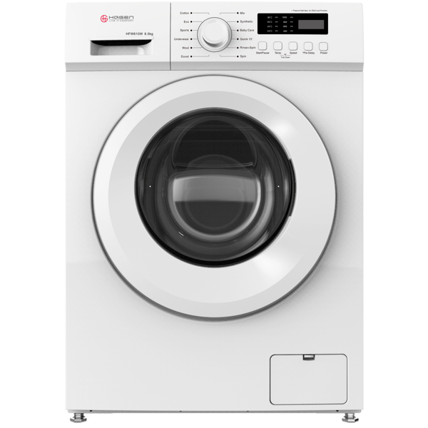 Hagen HFW610W, 6Kg, 1000Rpm, 74Db, Washing Machine, White