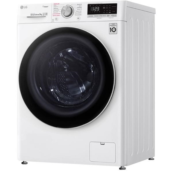 სარეცხი მანქანა LG F4V5VS0W.ABWPCOM, 9Kg, A, 1400Rpm, 74dB, Washing Machine, White