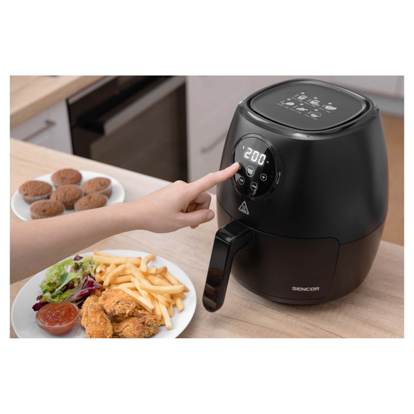 აეროგრილი Sencor SFR 5030BK, 1300W, 3.5L, Air Fryer, Black