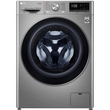 სარეცხი მანქანა LG F4V5VS2S.ASSPTSK, 9Kg, A, 1400Rpm, 53Db, Washing Machine, Silver