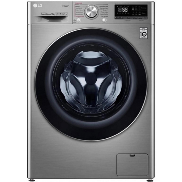 სარეცხი მანქანა LG F4V5VS2S.ASSPTSK, 9Kg, A, 1400Rpm, 53Db, Washing Machine, Silver