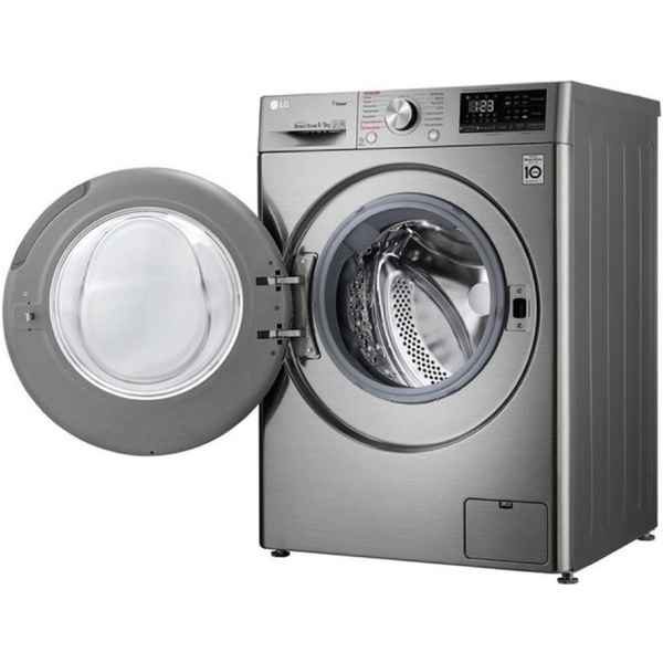 სარეცხი მანქანა LG F4V5VS2S.ASSPTSK, 9Kg, A, 1400Rpm, 53Db, Washing Machine, Silver