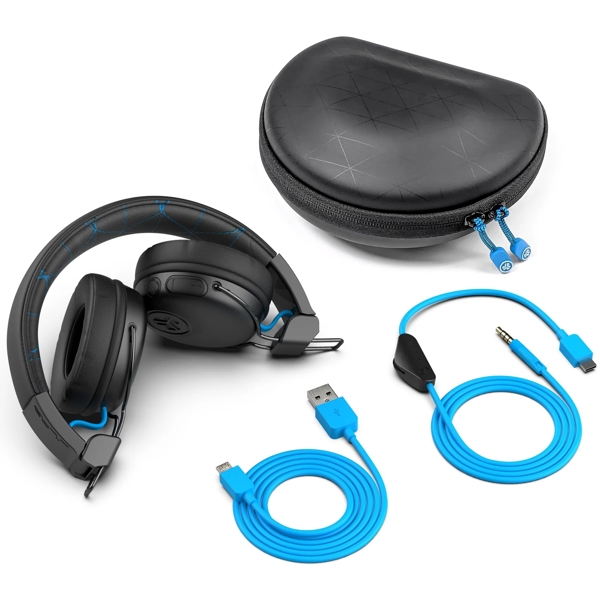 ყურსასმენი JLab IEUGHBPLAYRBLKBLU4, Gaming Headset, Wireless, Bluetooth, Black