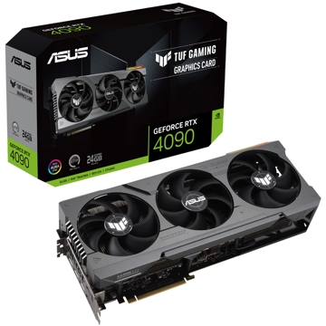 ვიდეო დაფა Asus TUF-RTX4090-24G, Gaming GeForce RTX4090, 24GB, 384bit, HDMI, DP, Black