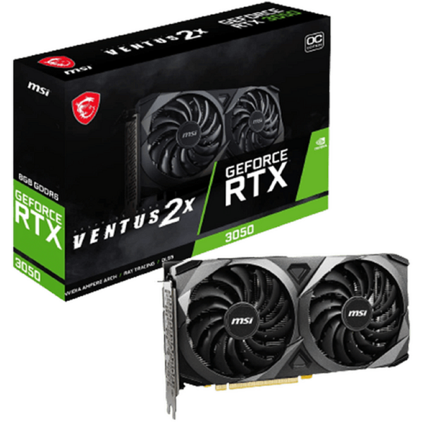 MSI 912-V397-418, Gaming GeForce RTX3050 Ventus 2X OC, 8GB, 128Bit, HDMI, DP, Silver