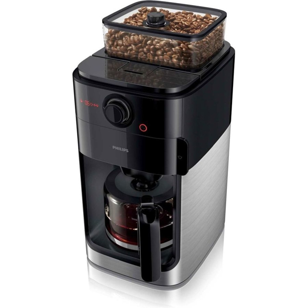 ყავის აპარატი Philips HD7767/00, 1000W, 1.2L, Coffee Machine, Black/Metalic