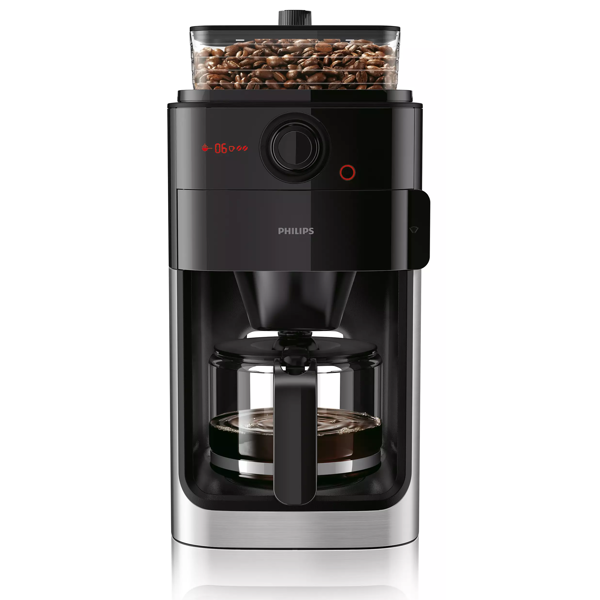 ყავის აპარატი Philips HD7767/00, 1000W, 1.2L, Coffee Machine, Black/Metalic