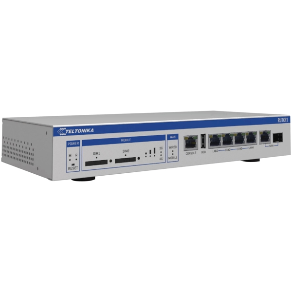 სვიჩი Teltonika RUTXR1000000 RUTXR1, 8-Port Gigabit, Switch, Silver