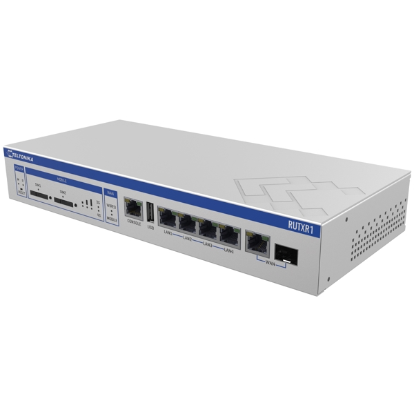 სვიჩი Teltonika RUTXR1000000 RUTXR1, 8-Port Gigabit, Switch, Silver