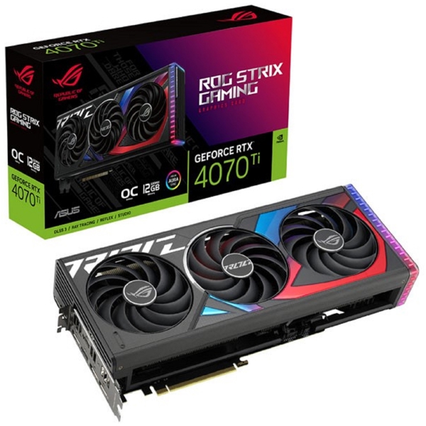 ვიდეო დაფა Asus 90YV0II0-M0NA00, GeForce RTX4070Ti OC, 12GB, 192bit, HDMI, DP, Black