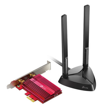 TP-LInk Archer TX3000E, Wi-Fi Adapter, Black/Red