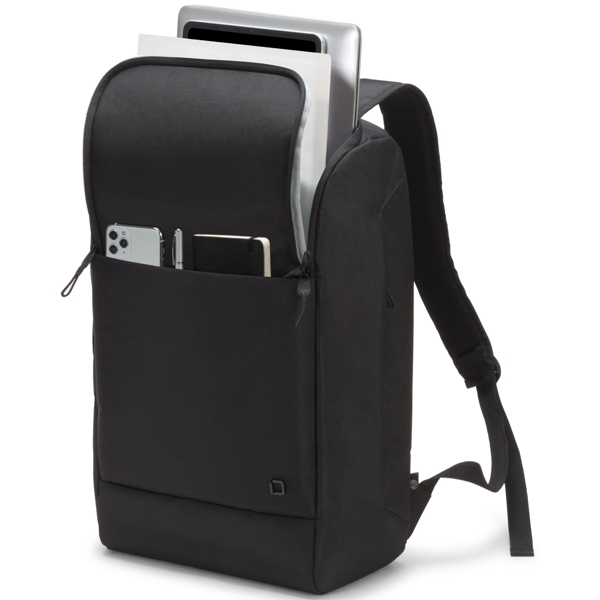 ნოუთბუქის ჩანთა Dicota D31874-RPET, 15.6", Backpack, Black