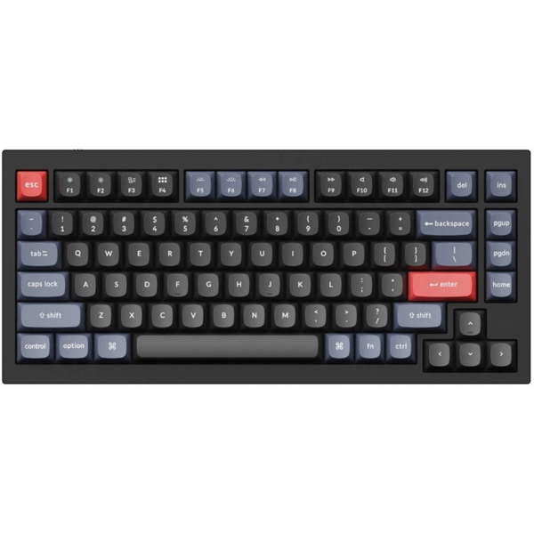 კლავიატურა Keychron Q1M2_Keychron, Gateron Blue, Wired, RGB, USB, Keyboard, Black