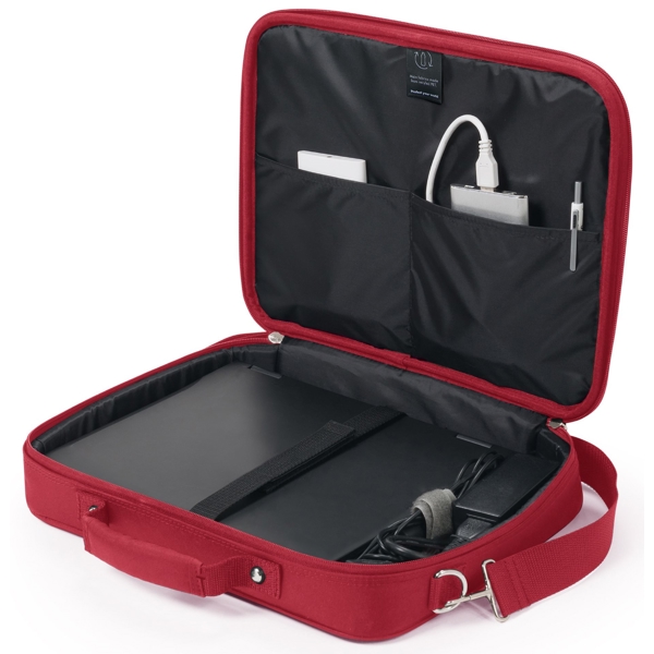 ნოუთბუქის ჩანთა Dicota D30917-RPET, 17.3", Laptop Bag, Red