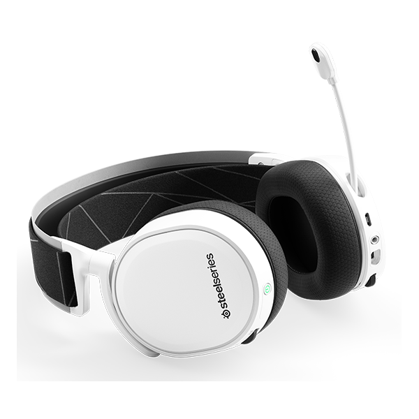 SteelSeries 61470_SS Arctis 7, Gaming Headset, Wireless, USB-C, 3.5mm, White