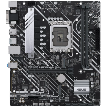 დედა დაფა Asus 90MB19P0-M0EAY0 PRIME H610M-A D4, LGA 1700, DDR4, DIMM, 64GB