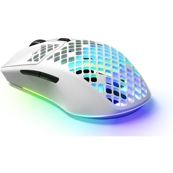 მაუსი SteelSeries 62608_SS Aerox 3, Wireless, USB, BT, Gaming Mouse, Snow White