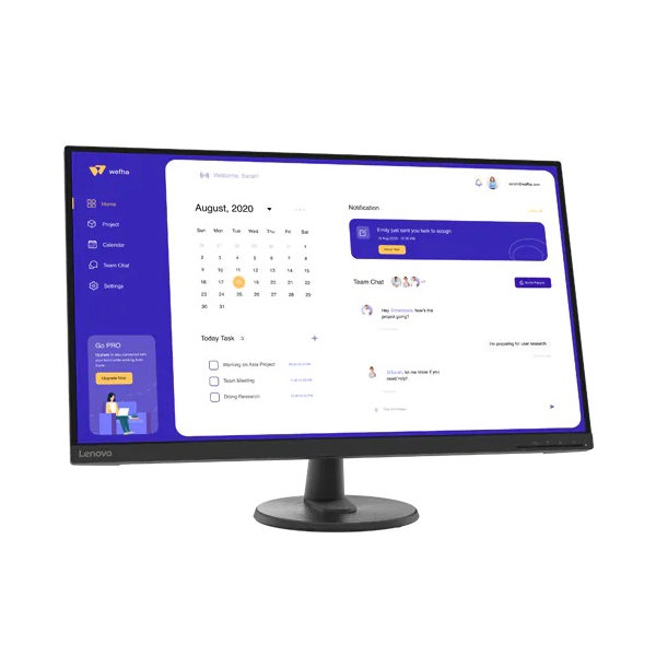 Monitor Lenovo 63DAGAT2EU Thinkvision C32u-40, 31.5", Monitor, UHD, VA, HDMI, DP, Black