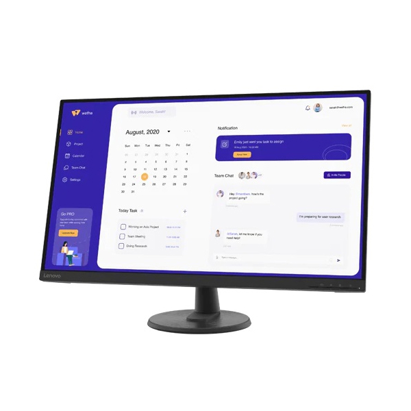 Monitor Lenovo 63DAGAT2EU Thinkvision C32u-40, 31.5", Monitor, UHD, VA, HDMI, DP, Black