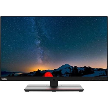 მონიტორი Lenovo 62CBRAT6EU P27u-20, 27", Monitor, UHD, IPS, HDMI, DP, USB, Black