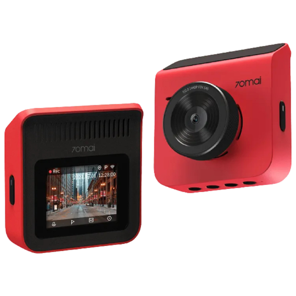 მანქანის ვიდეო რეგისტრატორი Xiaomi 70mai Dash Cam A400 Built in WiFi Smart IPS LCD Screen, 145°, Red