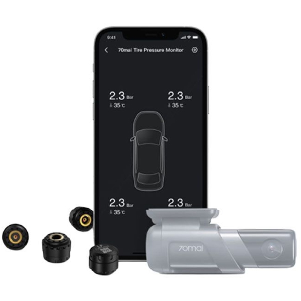 მანქანის საბურავის სენსორი Xiaomi 70mai Midrive T04, TPMS Sensor, Black