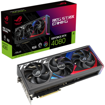 ვიდეო დაფა Asus 90YV0IC1-M0NA00, GeForce RTX4080, 16GB, 256bit, HDMI, DP, Black