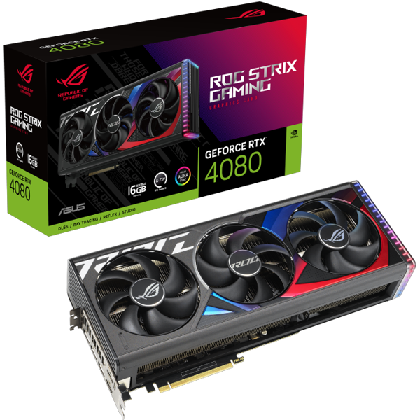 ვიდეო დაფა Asus 90YV0IC1-M0NA00, GeForce RTX4080, 16GB, 256bit, HDMI, DP, Black