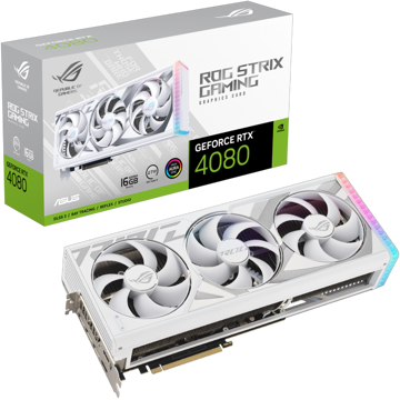 Asus 90YV0IC4-M0NA00, GeForce RTX4080, 16GB, 256bit, HDMI, DP, White