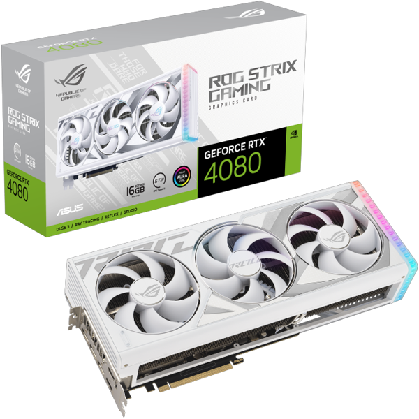 ვიდეო დაფა Asus 90YV0IC4-M0NA00, GeForce RTX4080, 16GB, 256bit, HDMI, DP, White