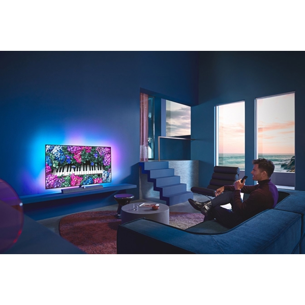 ტელევიზორი Philips 77OLED937/12, 77", 4K UHD, Smart TV, Android, HDMI, USB, LAN, WIFI, BT, Grey