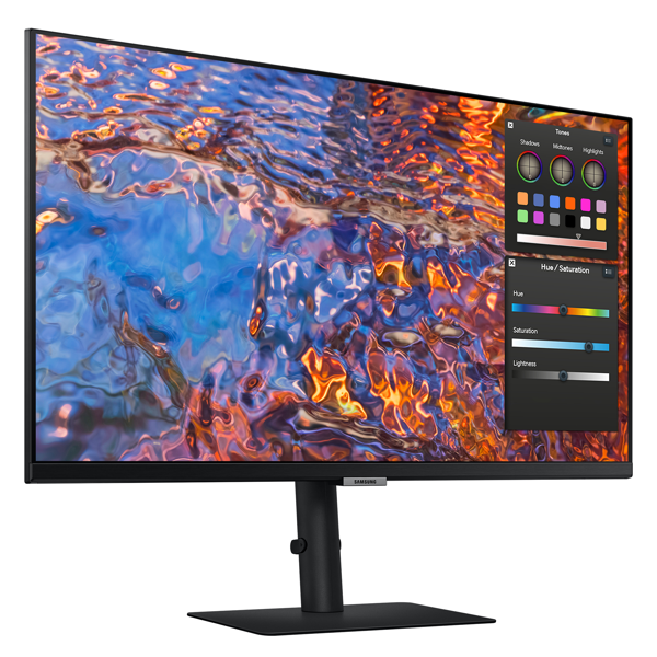 მონიტორი Samsung LS27B800PXIXCI ViewFinity S8, 27", Monitor, 4K UHD, IPS, HDMI, USB, USB-C, DP, LAN, Black