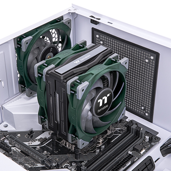 ქულერი Thermaltake CL-P075-AL12RG-A Toughair 510, 120mm, 2000RPM, Cooler, Green