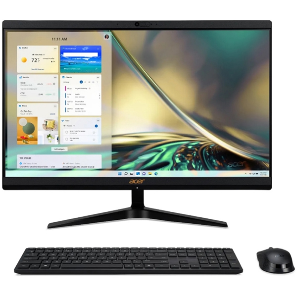 All In One კომპიუტერი Acer DQ.BJXMC.002, 21.5", i5-1235U, 16GB, 512GB SSD, Integrated, Black