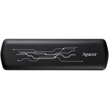 გარე მყარი დისკი Apacer AP1TBAS722B-1, 1TB, External HDD, M.2, USB 3.2, Black