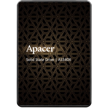 Apacer AP480GAS340XC-1, 480GB, 2.5", Internal Hard Drive, Black