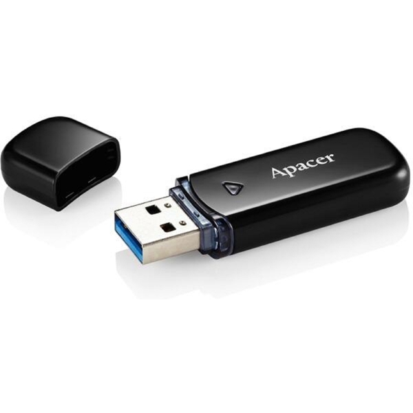 Apacer AP128GAH355B-1, 128GB, USB 3.2 Gen 1, Black