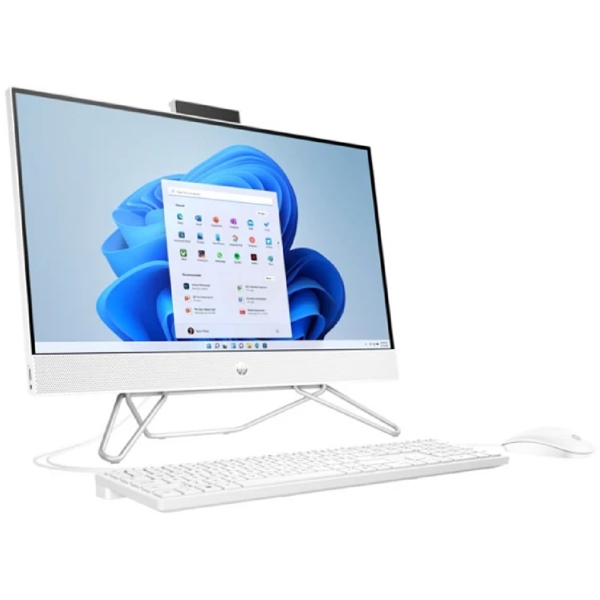 All In One კომპიუტერი HP 5B1D6EA, 23.8", AMD Athlon Silver 3050U, 8GB, 256GB SSD, Integrated, White