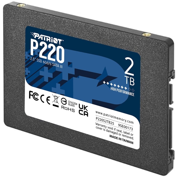 Patriot P220S2TB25, 2TB, 2.5", Internal Hard Drive