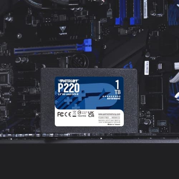 მყარი დისკი Patriot P220S1TB25, 1TB, 2.5", Internal Hard Drive