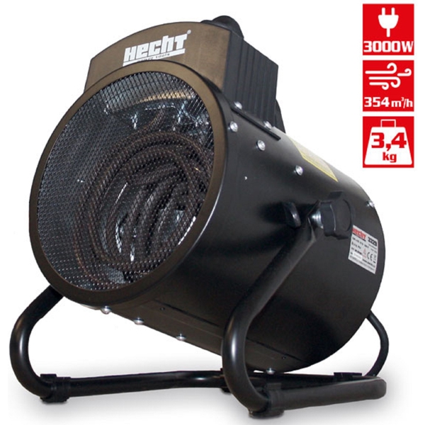 ელექტრო გამათბობელი Hecht HECHT3329, 3000W, 30m², Electric Heater, Black