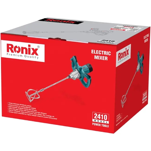 სამშენებლო მიქსერი Ronix 2410, 1300W, 700Rpm, Blue